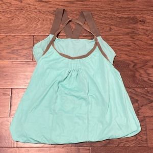 Size 10 Lululemon Aquamarine Bell Layered Tank